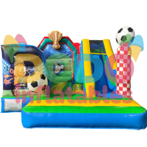 Castel gonflabil Fotbal cu tobogan