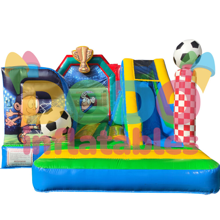 Castel gonflabil Fotbal cu tobogan