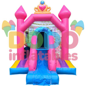 Castel gonflabil Mini Prințesă cu tobogan