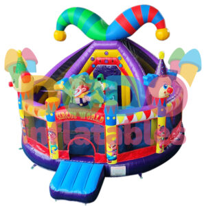Castel gonflabil Multiplay Circ cu tobogan