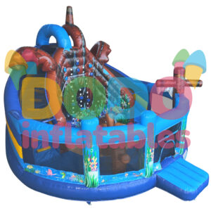 Castel gonflabil Multiplay Lumea subacvatică cu tobogan