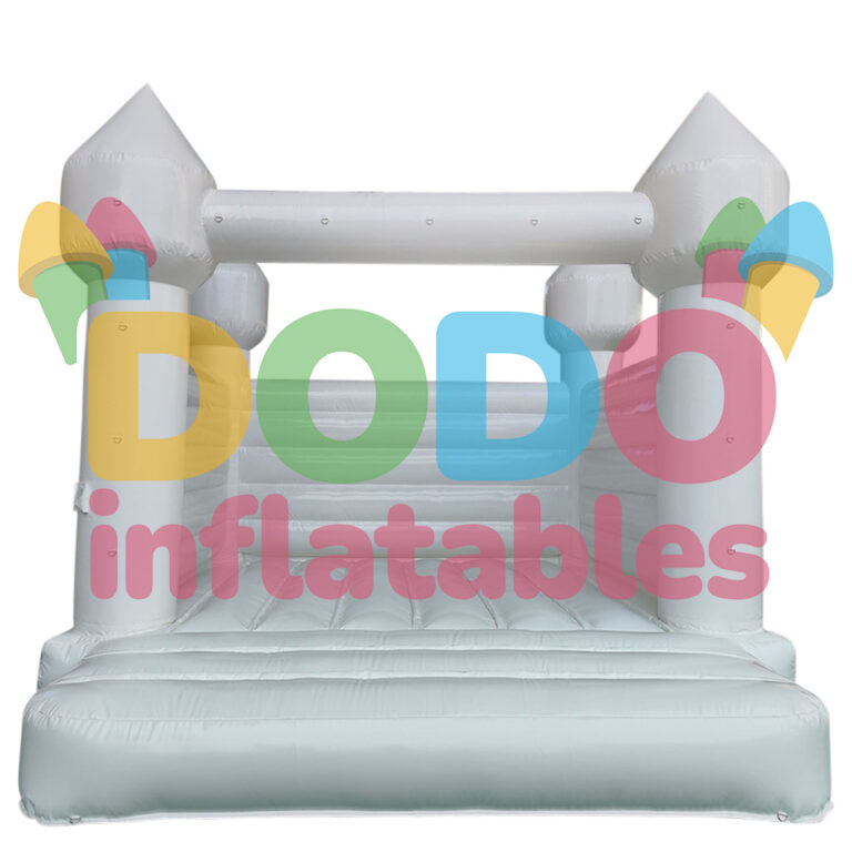 Castel gonflabil Pastel alb