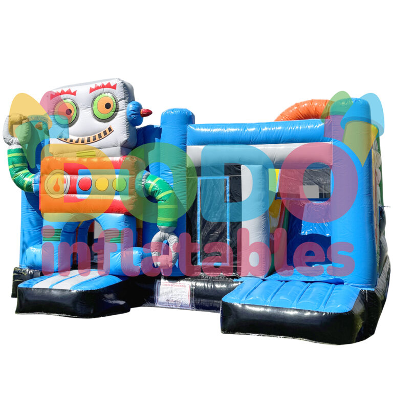 Castel gonflabil Robot cu tobogan