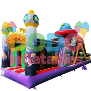Castel gonflabil Traseu cu obstacole "Alien"