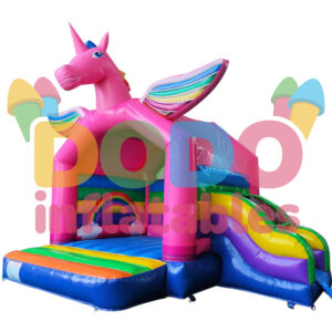 Castel gonflabil Unicorn cu tobogan
