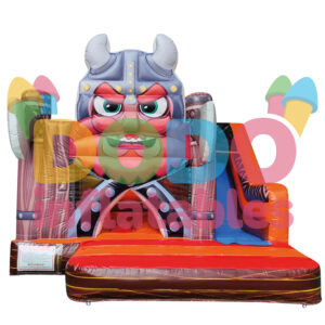 Castel gonflabil Viking cu tobogan